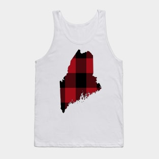 Maine in Red Plaid Tank Top